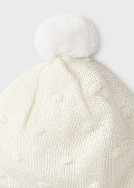 Set hat ears newborn mitten girl Art. 11-09435-065