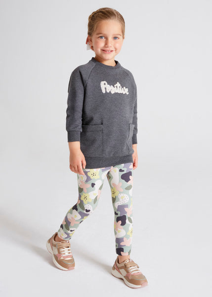 Girl's printed leggings set 4771-86\87