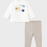 Baby girl flower leggings set Art. 11-02715-083