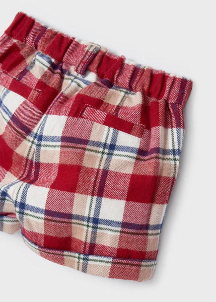 Plaid shorts set for newborn ECOFRIENDS Art. 12-02232-075