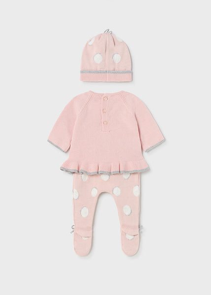 Knitted leggings and hat set for newborns ECOFRIENDS Art. 12-02505-041
