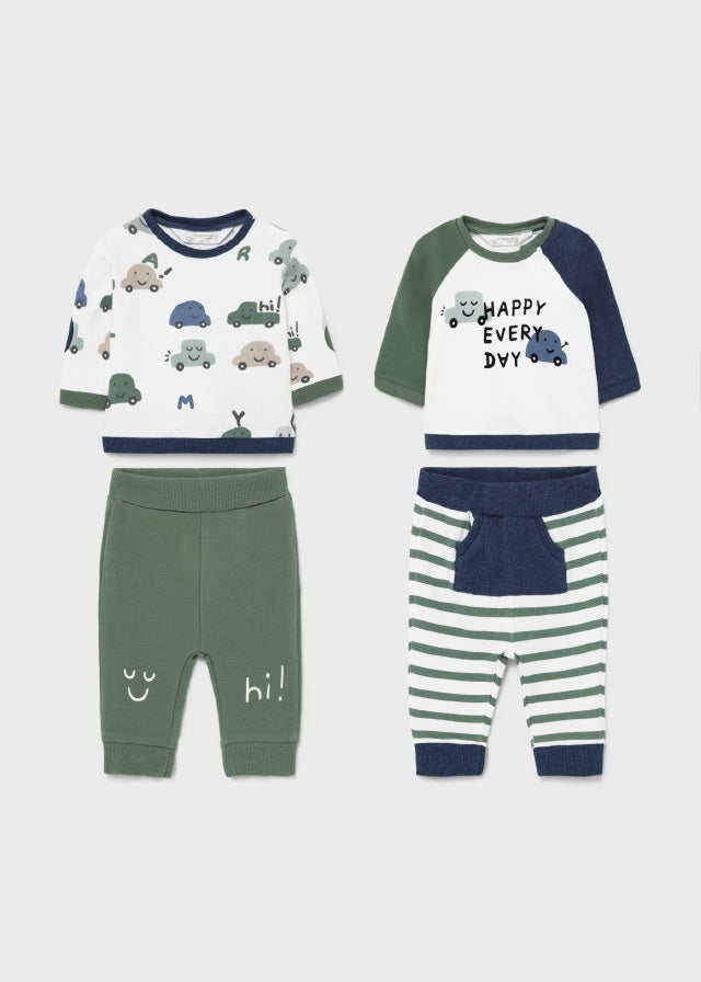 4-piece newborn boy knit set Art. 11-02691-030