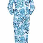 Miss Elaine Paisley and Animal Print Long Zip Robe 869830