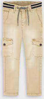 Mayoral Kids Trousers Fabric for Boy Beige 4534-24