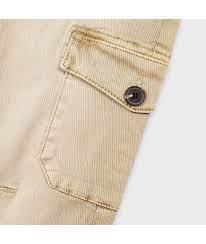Mayoral Kids Trousers Fabric for Boy Beige 4534-24