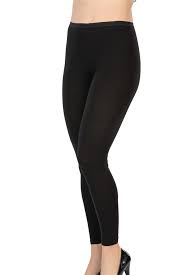 Black\white  Emay 1432 Modal Cotton Long Leggings