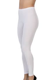 Black\white  Emay 1432 Modal Cotton Long Leggings