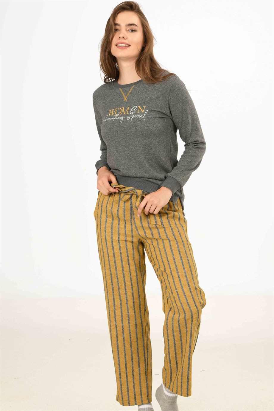 DOWRY WOMEN'S LONG SLEEVE PAJAMA SUIT 09-935