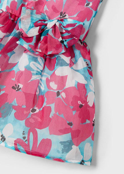 Dress with flower print border girl Art. 22-03917-035