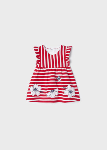 ECOFRIENDS striped dress Newborn girl Code 22-01855-045