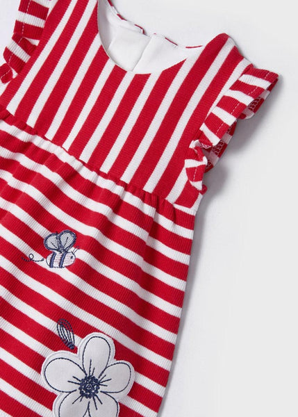 ECOFRIENDS striped dress Newborn girl Code 22-01855-045