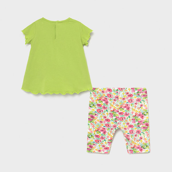 ECOFRIENDS flower leggings set for baby girl Art. 21-01718-002