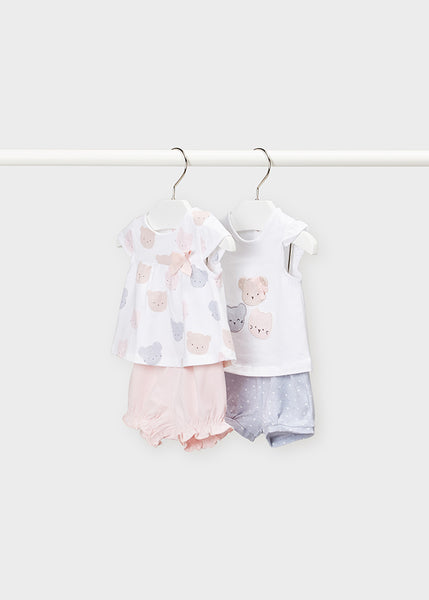 ECOFRIENDS knit set of 4 newborn girl Art. 22-01622-036
