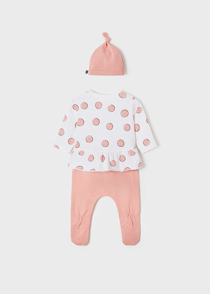 ECOFRIENDS leg warmer and hat set newborn girl Art. 22-01593-088