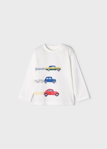 Interactive hoodie baby\ECOFRIENDS long sleeve vehicles T-shirt baby boy\Knitted trousers with pockets baby 2424-24\2003-35\2531-34