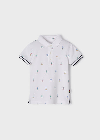 ECOFRIENDS patterned short sleeve polo shirt boy Art. 22-03107-093