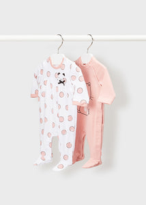 ECOFRIENDS set of 2 pyjamas newborn girl Art. 22-01617-010