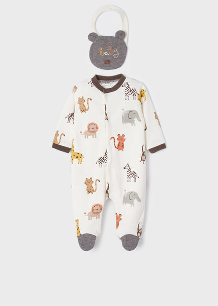 ECOFRIENDS set of 2 sleepsuits with bib newborn 2628-93