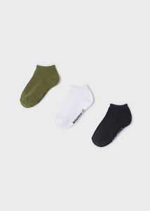 ECOFRIENDS set of 3 plain short socks boy Art. 22-10230-094