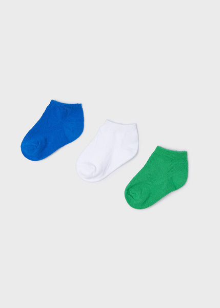 ECOFRIENDS set of 3 plain socks baby boy Art. 22-10172-017