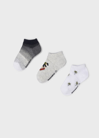 ECOFRIENDS set of 3 skate short socks boy Art. 22-10228-063