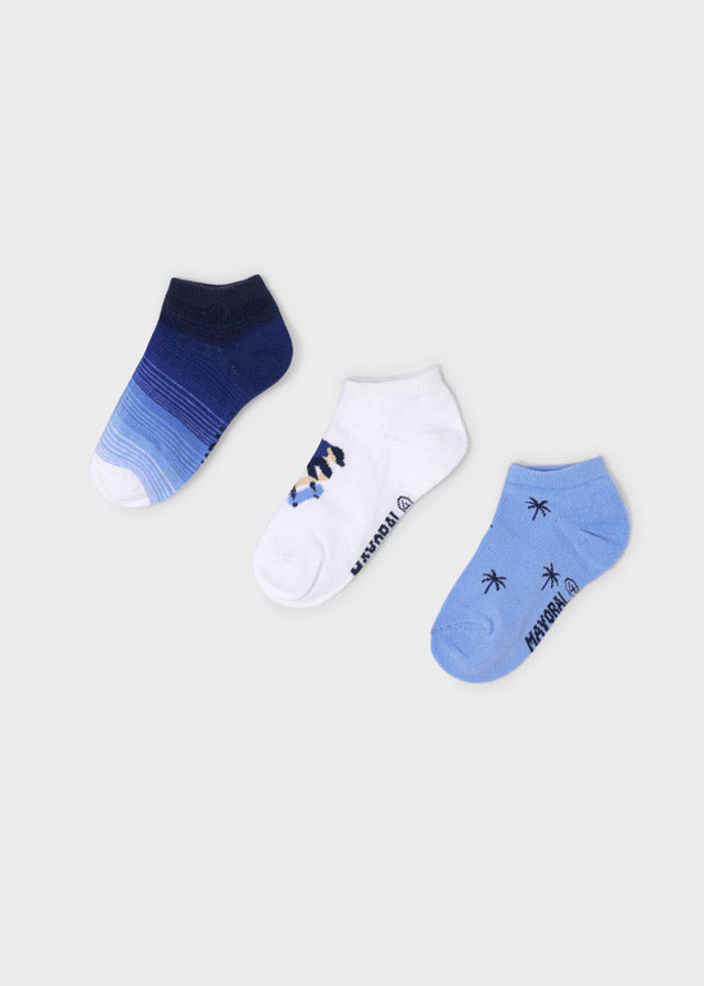 ECOFRIENDS set of 3 skate short socks boy Art. 22-10228-064