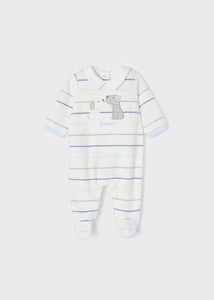 ECOFRIENDS striped sleepsuit newborn 2625-16