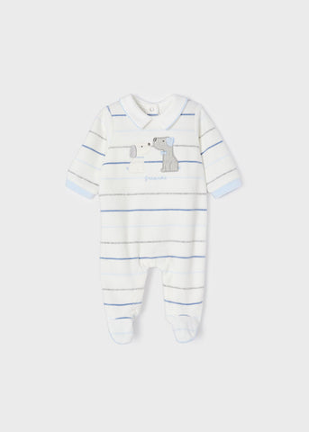 ECOFRIENDS striped sleepsuit newborn 2625-16