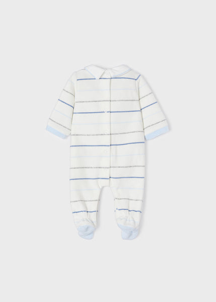 ECOFRIENDS striped sleepsuit newborn 2625-16