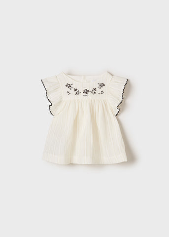 Embroidered blouse baby girl Art. 22-01186-003 /Long trousers baby girl Art. 22-01513-003