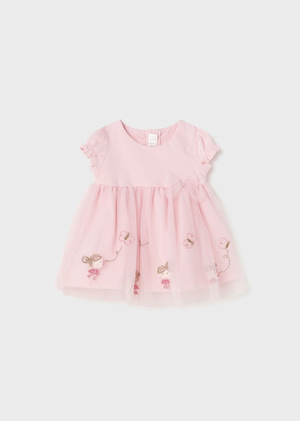 Embroidered dress newborn Art. 23-01802-092