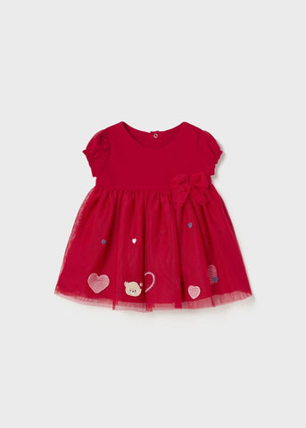 Embroidered dress newborn Art. 23-01802-093