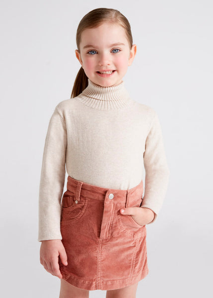 Turtleneck knitted sweater for girl ECOFRIENDS Art. 12-00313-010