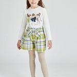 Girl's fur vest Art. 11-04380-075/ECOFRIENDS long sleeve dolls girl t-shirt Art. 11-04008-050