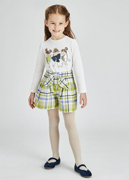 Girl's fur vest Art. 11-04380-075/ECOFRIENDS long sleeve dolls girl t-shirt Art. 11-04008-050