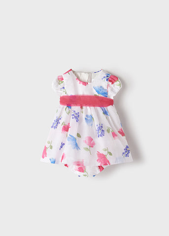 Flower patterned dress newborn girl Art. 22-01869-010