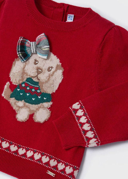 Sweater with puppy for baby Art. 12-02311-010/printed blouse for baby Art. 12-02164-027