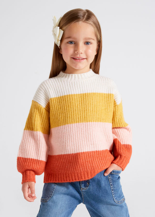 Block striped jumper for girl Art. 12-04306-027