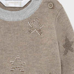 Newborn printed jumper for boy Art. 11-02371-067 / Basic long trousers perched plush newborn boy Art. 11-00719-051 / Newborn boy long sleeve t-shirt set Art. 11-02062-059