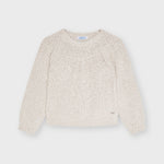 Girl's lurex sweater Art. 11-04372-031 /  Plaid cropped trousers for girl Art. 11-04575-021