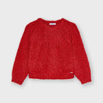 Girl's lurex sweater Art. 11-04372-033 / ECOFRIENDS T-shirt with long sleeves for girl Art. 11-04005-010 / Crepe knit culotte trousers for girl Art. 11-04576-002