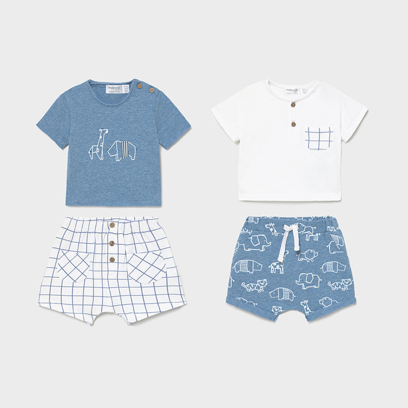 Knit 4 pieces for newborn boy Art. 21-01645-015