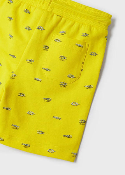 Knit patterned shorts set boy Art. 22-03654-022