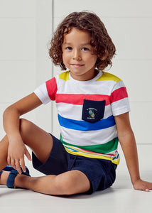 Knit stripes shorts set boy Art. 22-03658-056