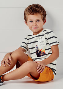 Knit stripes t-shirt set boy Art. 22-03651-015