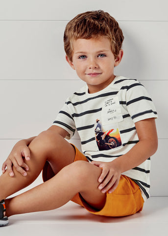 Knit stripes t-shirt set boy Art. 22-03651-015