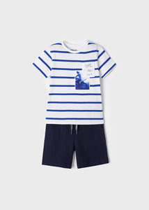 Knit stripes t-shirt set boy Art. 22-03651-016