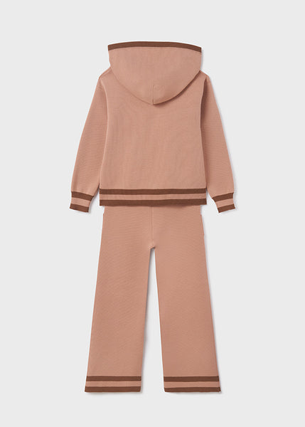 Knitted tracksuit with pocket girl Art. 12-07827-070