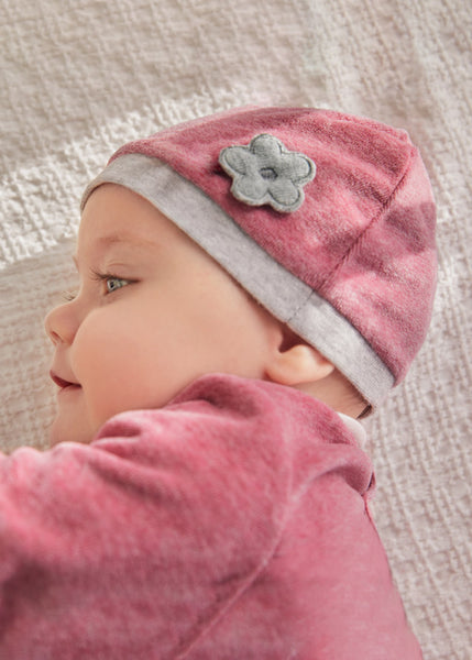 Leg warmer with hat set newborn girl 2502-40