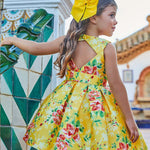 Printed Mikado Dress For Girl Ref. 23-05053-003